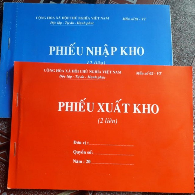 Phiếu xuất kho, nhập kho tiếng anh là gì?